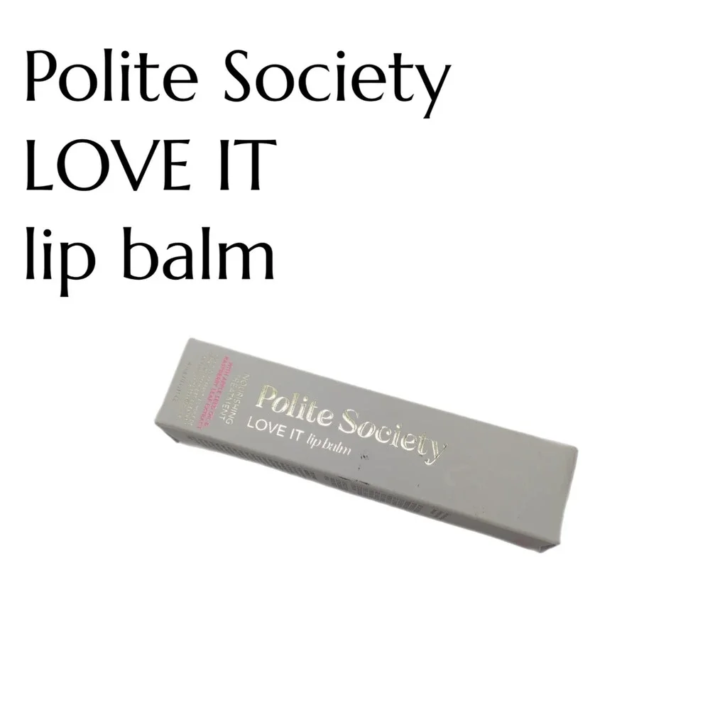 Polite Society LOVE IT Lip Balm Daily Nude Nourishing Plumper  w/ Apple Seed Oil